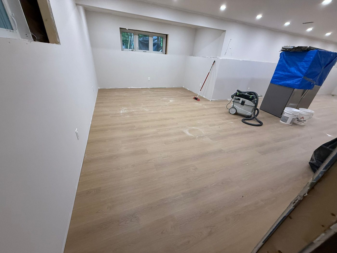 Basement wiring & lighting