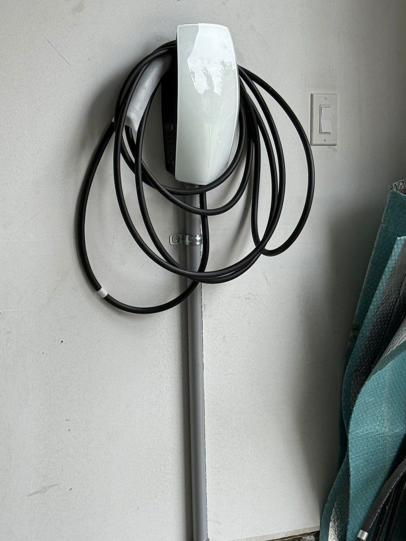 Tesla Wall Connector — tidy cable management