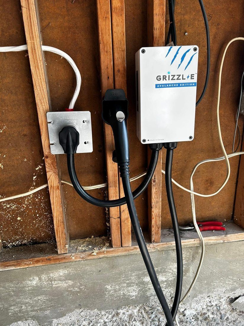 EV charger installation by AM Services Inc.